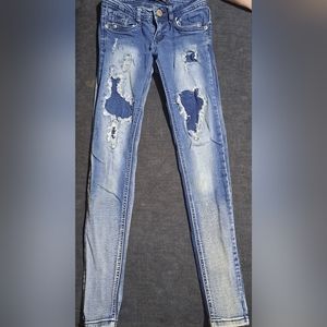 Twentyone black jeans by Rue 21 skinny, stretchy jeans 0 Regular